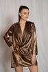 Gold Cowl Dress